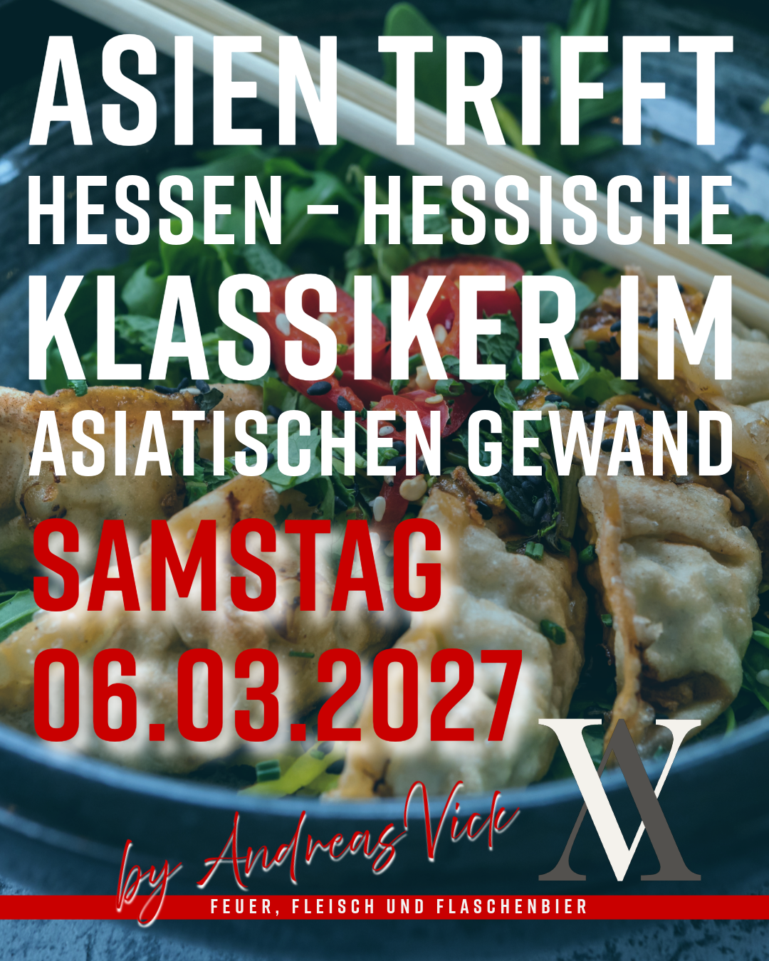 Asia trifft Hessen – Hessische Klassiker im asiatischen Gewand - Samstag 06.03.2027 - 9:00 Uhr