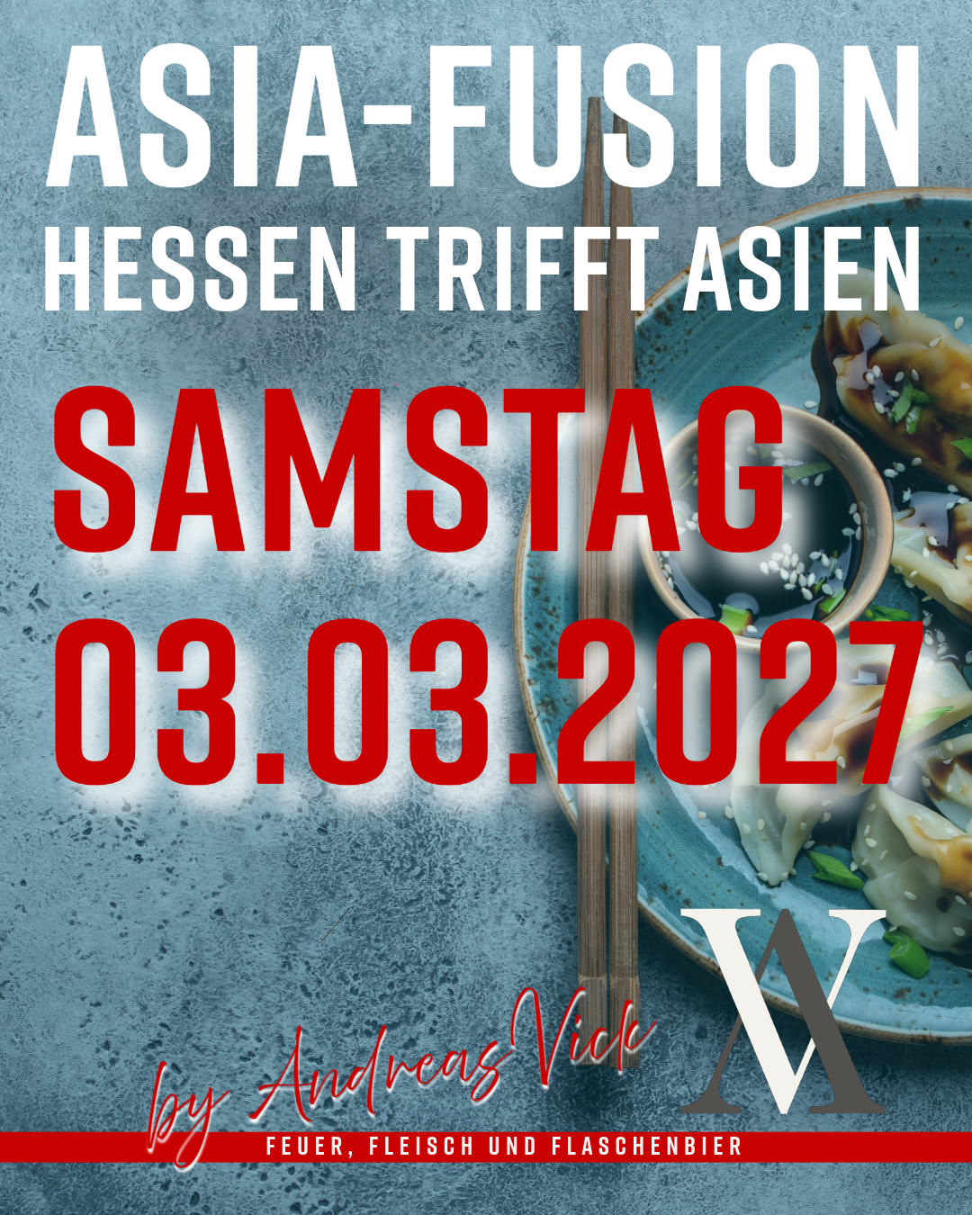 Asia trifft Hessen – Hessische Klassiker im asiatischen Gewand - Samstag 03.03.2027 - 9:00 Uhr